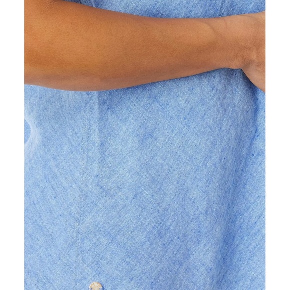 WORN ONCE LILY PULITZER FLORIN SLEEVELESS LINEN TOP!! Size large - Picture 4 of 4